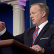 White House press secretary Sean Spicer speaks during the daily briefing at the White House on April 19, 2017 (AP Photo/Susan Walsh)